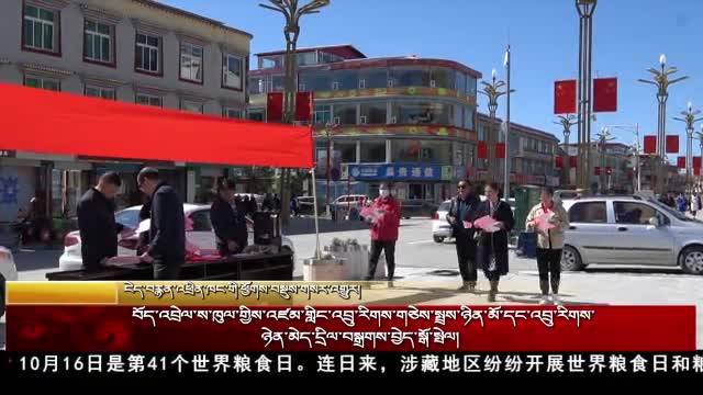 涉藏地区开展世界粮食日和粮食安全宣传活动
