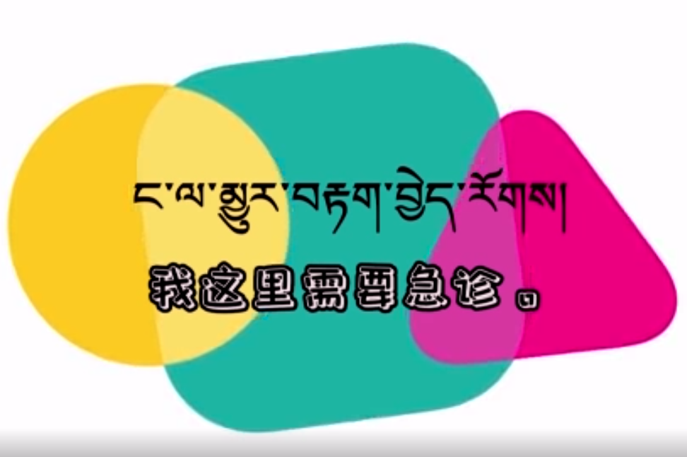 快乐普通话（我这里需要急诊）