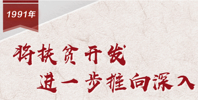 【百个瞬间说百年】1991，将扶贫开发进一步推向深入