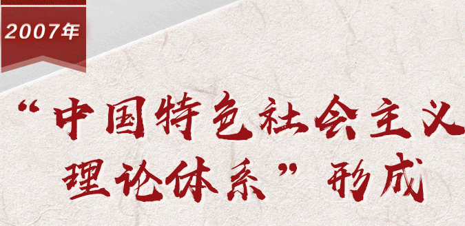 【百个瞬间说百年】2007，“中国特色社会主义理论体系”形成