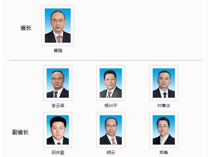 四川省人民政府省长、副省长、秘书长最新分工