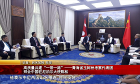 高质量共建“一带一路”——青海省玉树州考察代表团拜会中国驻尼泊尔大使陈松