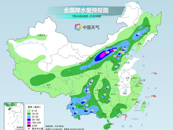 今天北方降雨增多增强局地或现大暴雨 中东部高温进一步发展增多