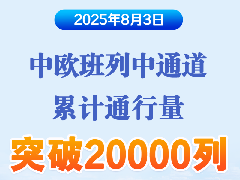 中欧班列中通道累计通行量突破20000列