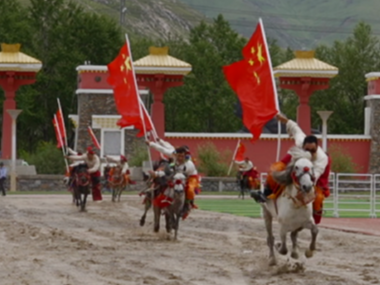 玉树非遗马术表演  点燃高原夏日激情