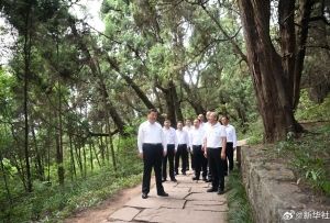 ཞི་ཅིན་ཕིང་གིས་སི་ཁྲོན་དུ་རྟོག་ཞིབ་མཛད་པ།