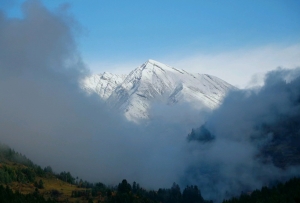 4860雪山之巅忽降鹅毛大雪,达古冰川正式开启冰雪模式!