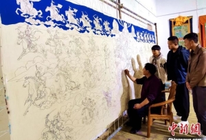 《格萨尔》唐卡传承人:青稞粒上练技艺 只为展现“鲜活”人物