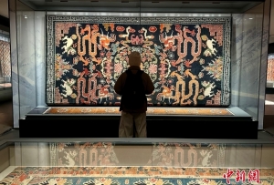 青海藏文化博物院:卡垫“龙元素”妙趣横生