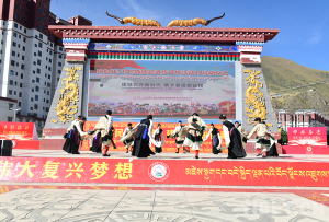 西藏那曲市比如县举行民族团结进步宣传活动月启动仪式暨集中宣传活动