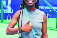 Gains, set and match for Zambian tennis player