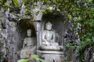 Artistic Charm of Tibetan Buddhism on Feilai Peak, Hangzhou