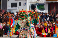 Annual event of exorcism dance held at Labrang Monastery in China's Gansu