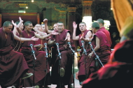 13 Tibetan monks pass debating exam to get degree