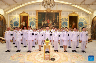Thailand's new coalition gov't sworn in