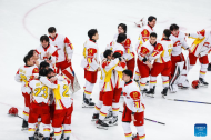 China claims historic silver at men's ice hockey World Championship Division I Group B
