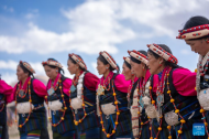 Villagers celebrate Ongkor Festival to pray for good harvests in China's Xizang