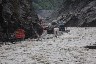 Rescuers race to reopen highway to mudslide-hit border port in Xizang