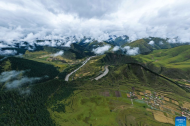Autumn scenery of Golog Tibetan Autonomous Prefecture, China's Qinghai