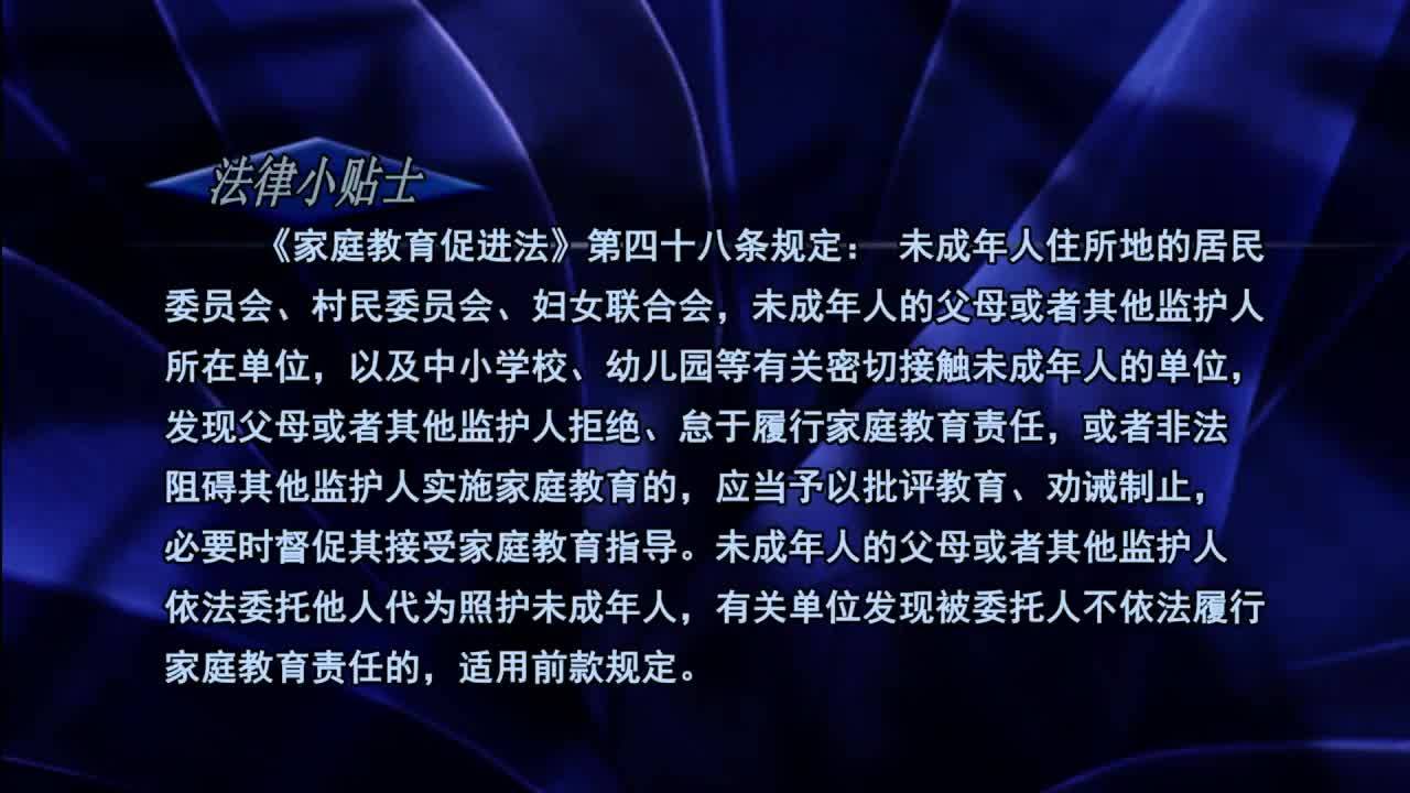 家庭教育促進(jìn)法 教您如何依法帶娃（22.03.31）