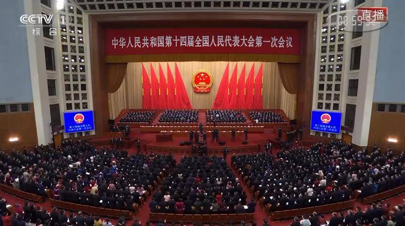 十四届全国人大一次会议开幕 习近平等党和国家领导人出席开幕会