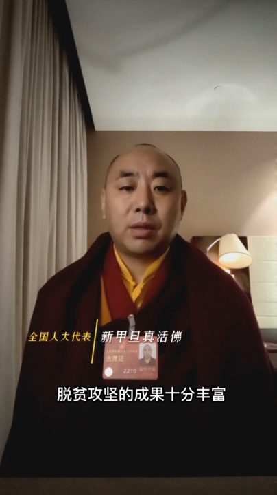 全國人大代表新甲旦真談怎樣結合脫貧攻堅成果和鄉村振興