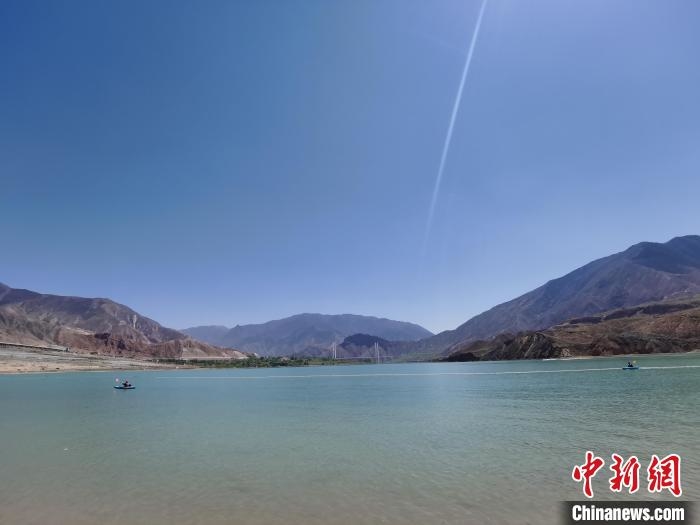 圖為德吉景區的黃河水域。　張添福 攝