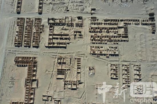 航拍冷湖石油工業遺址保護區 圖片來源：中國新聞圖片網