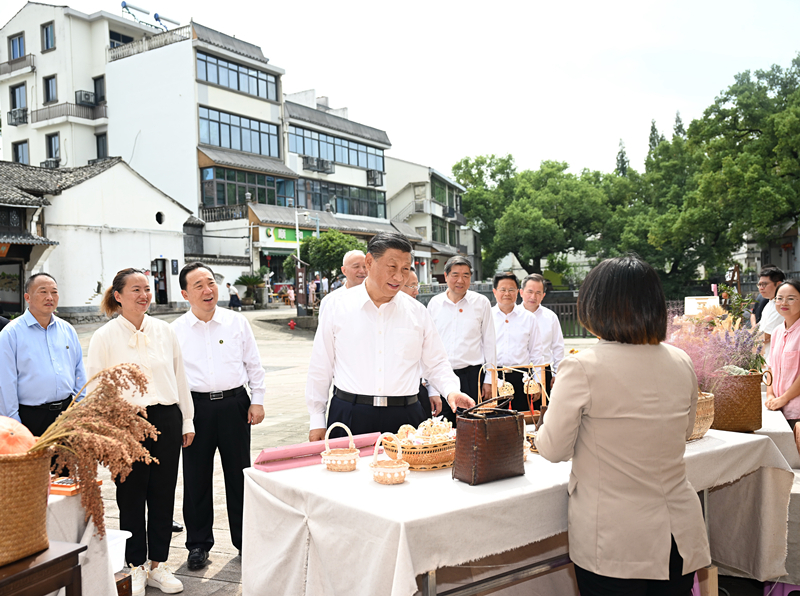 2023年9月20日，習近平在金華市義烏市后宅街道李祖村考察。