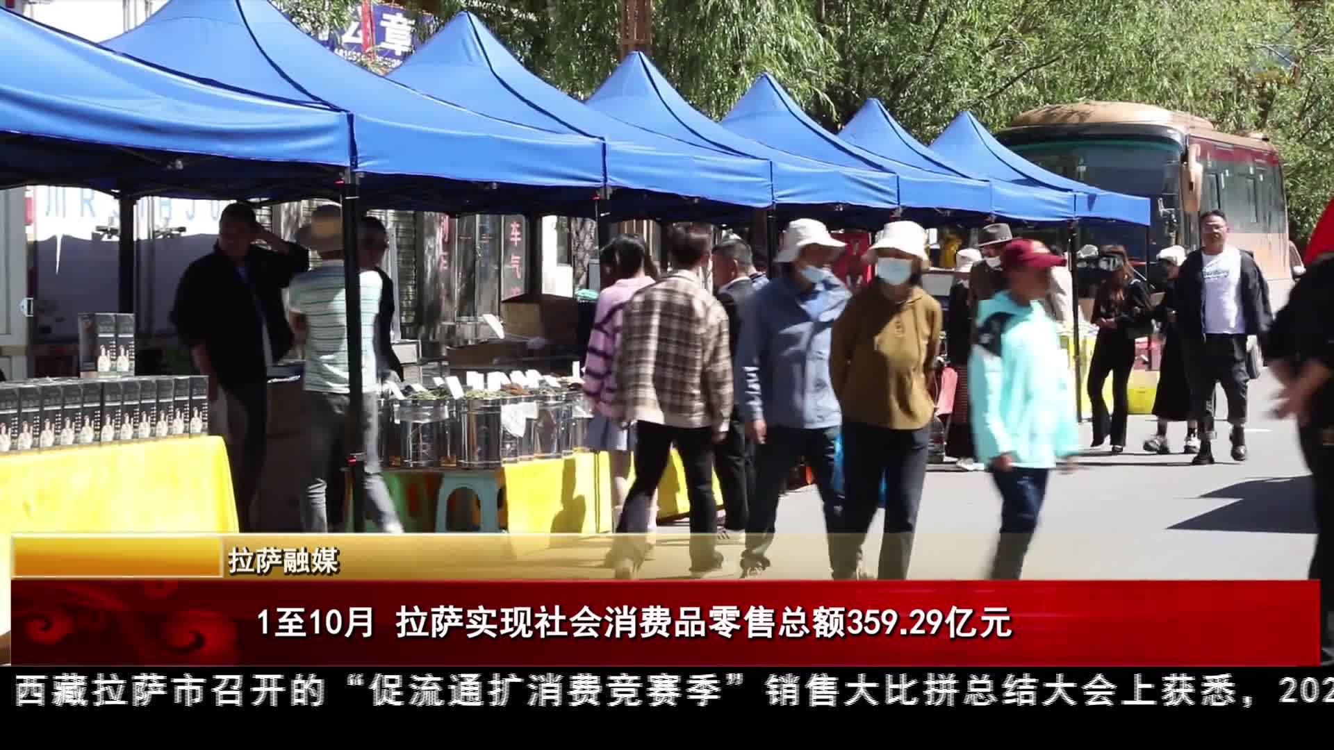 1至10月 拉薩實現(xiàn)社會消費品零售總額359.29億元