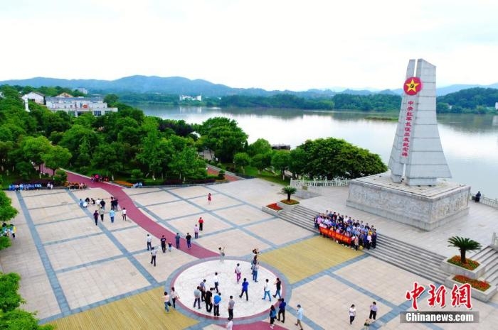 資料圖：圖為江西省贛州市于都縣的中央紅軍長征出發地紀念園。劉占昆 攝