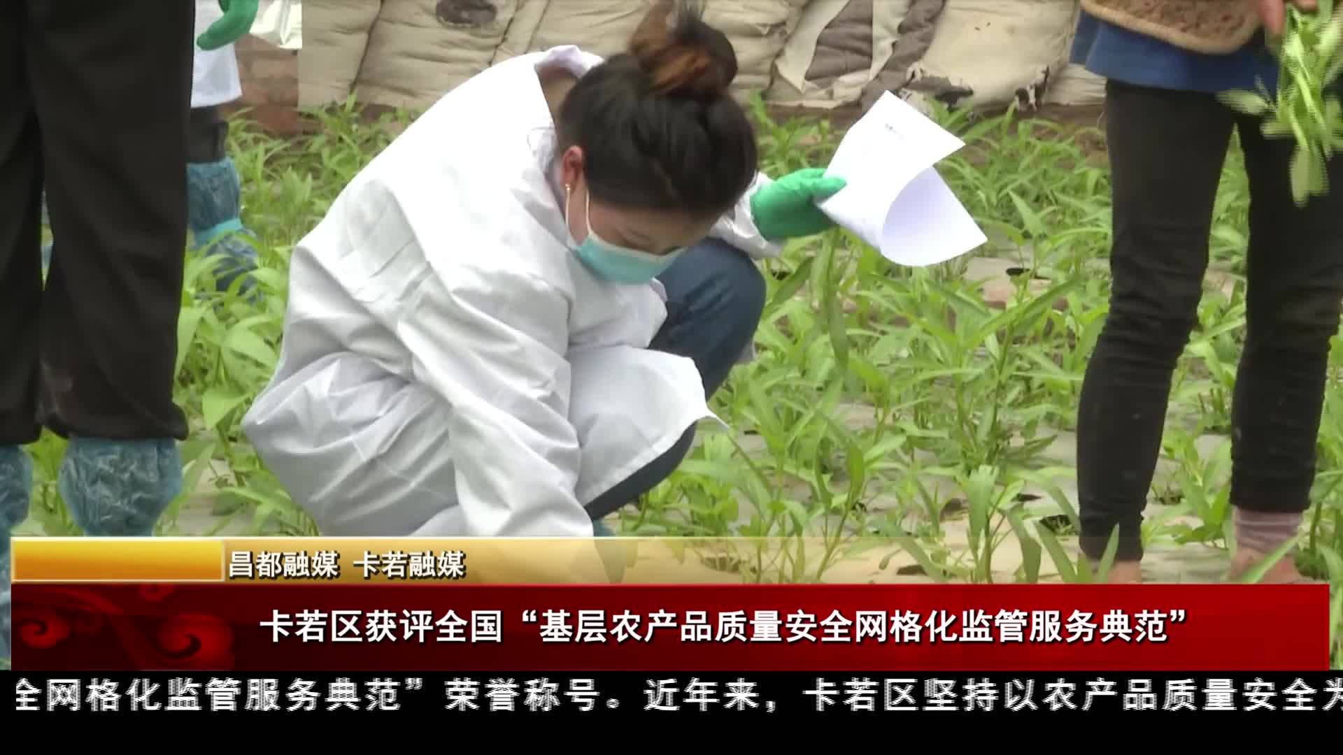 卡若區獲評全國“基層農產品質量安全網格化監管服務典范”
