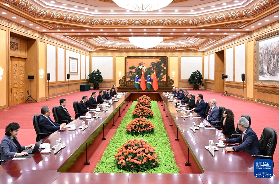 習近平會見巴西副總統阿爾克明