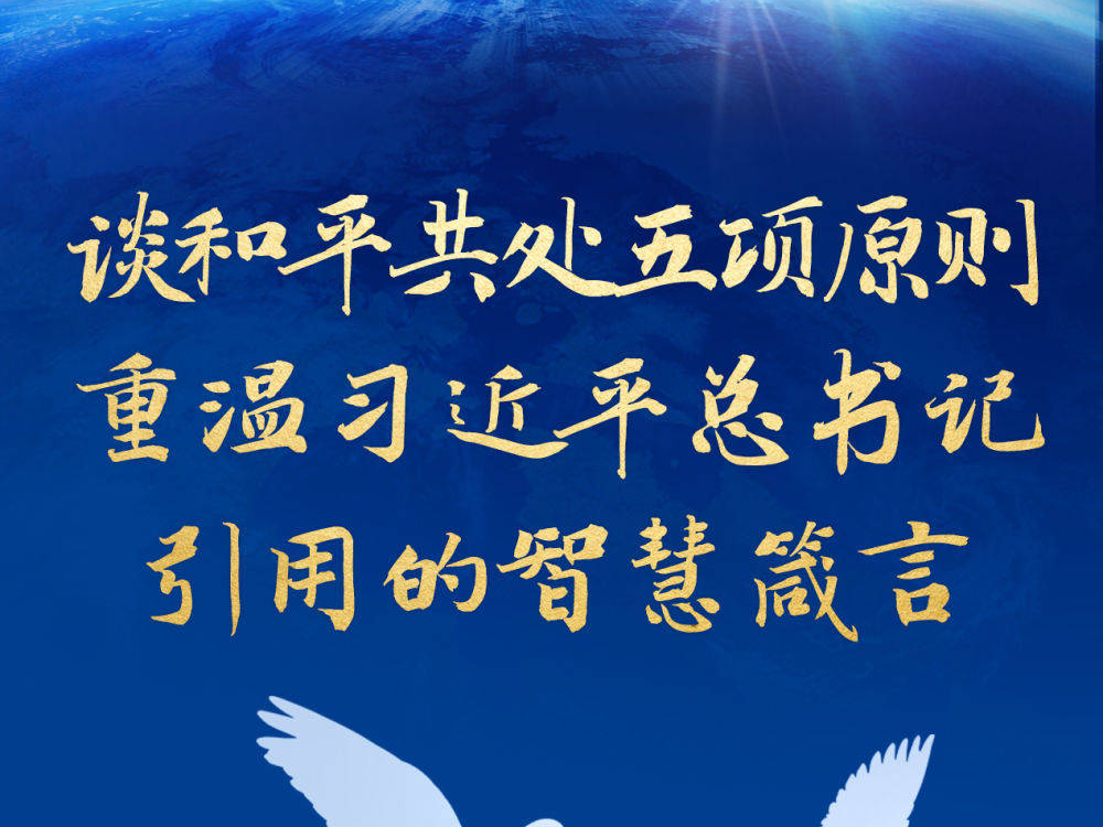 創意長圖｜談和平共處五項原則，重溫習近平總書記引用的智慧箴言