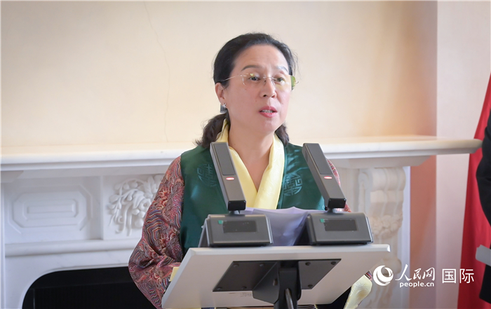 西藏自治區(qū)政府副主席羅梅致辭。人民網(wǎng) 郭錦標攝