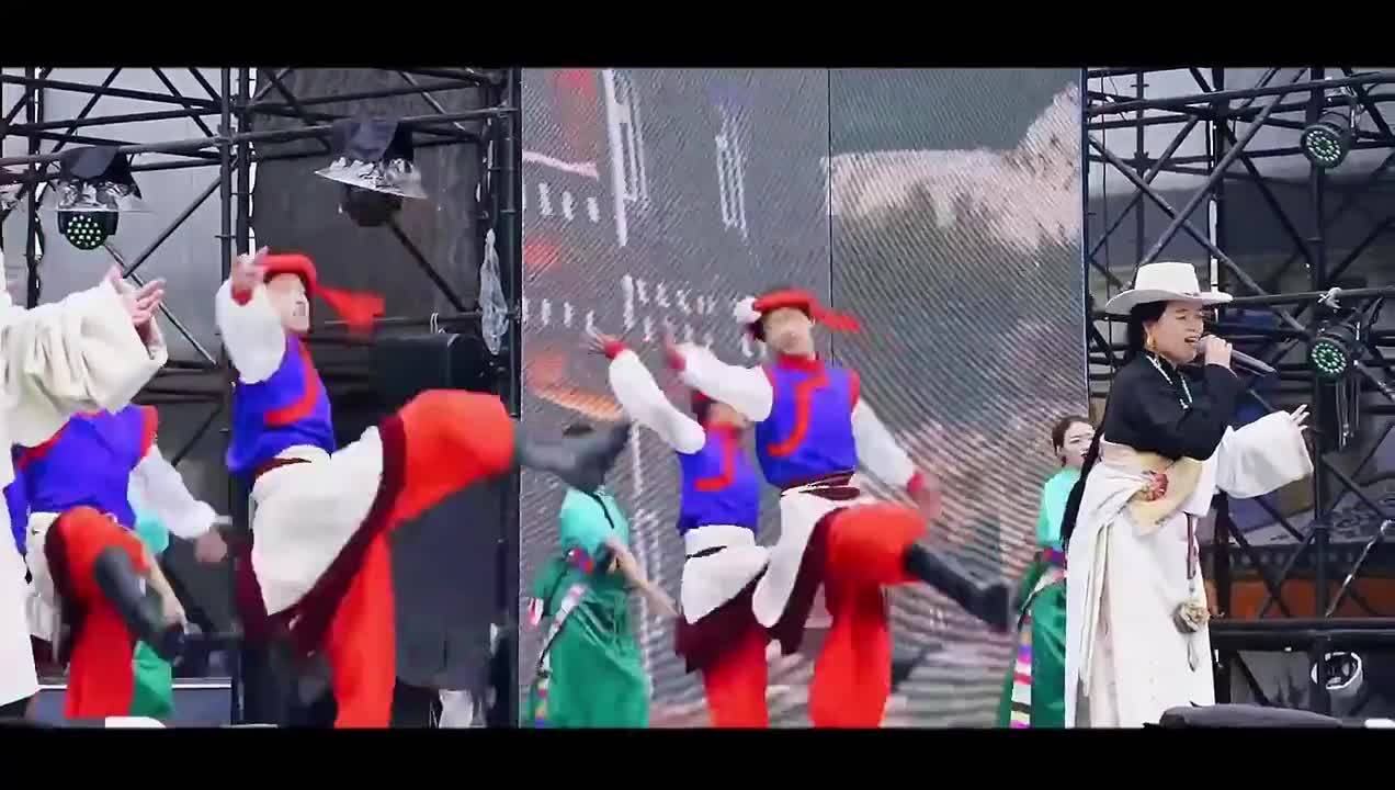 Singing clip of Tibetan song