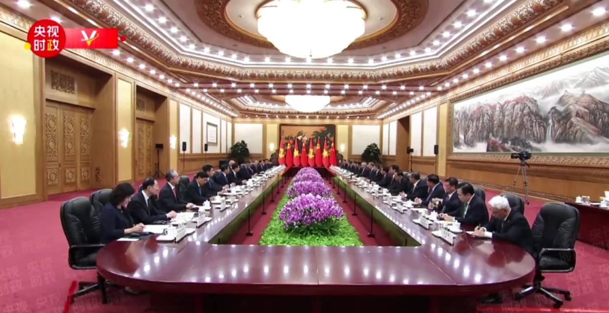 習近平同越共中央總書記、國家主席蘇林會談：你這次來華首站到訪廣東 很有意義
