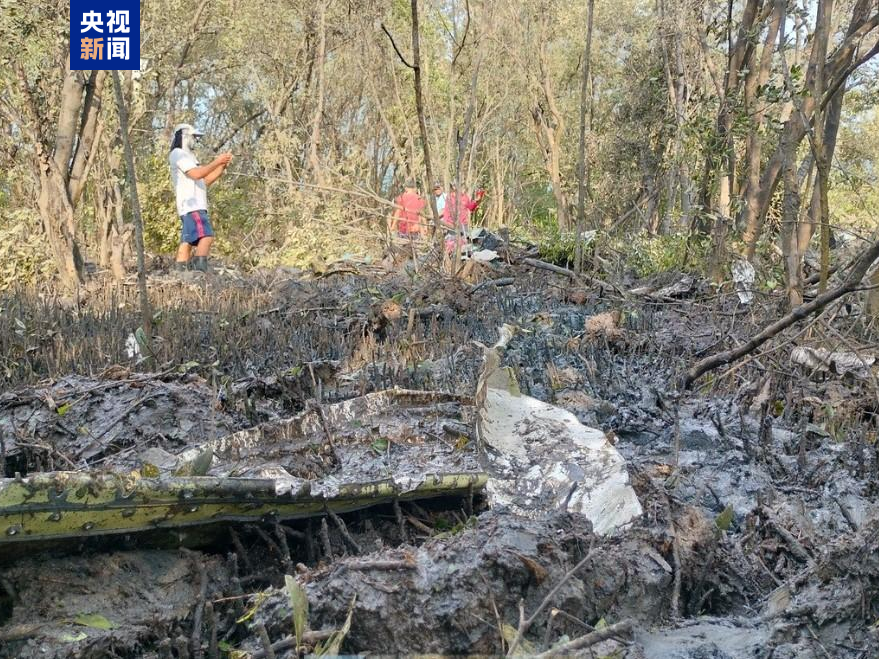 泰國北柳府墜機事故現場圖