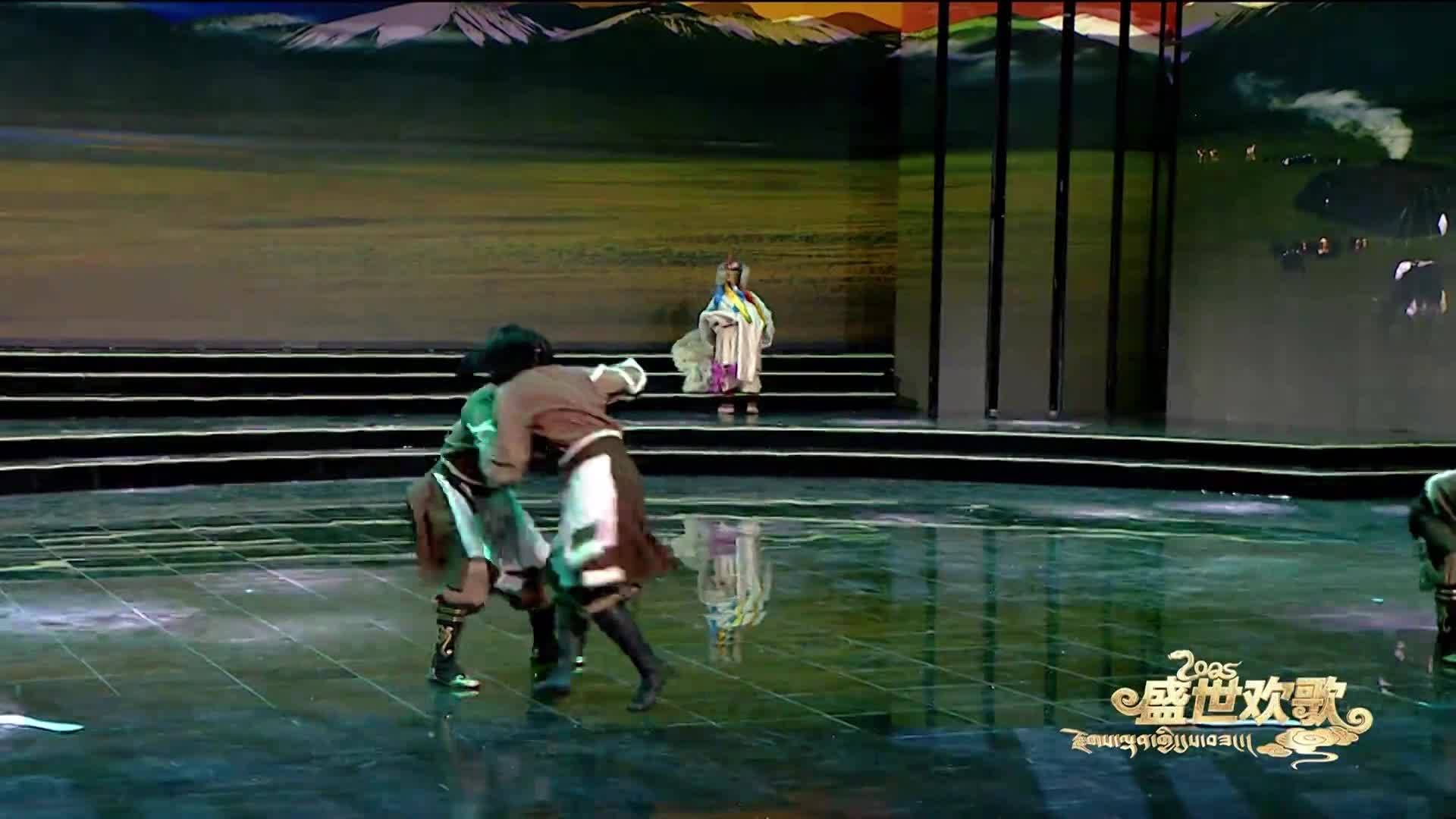 Traditional work dance performed by actors of Ngachu