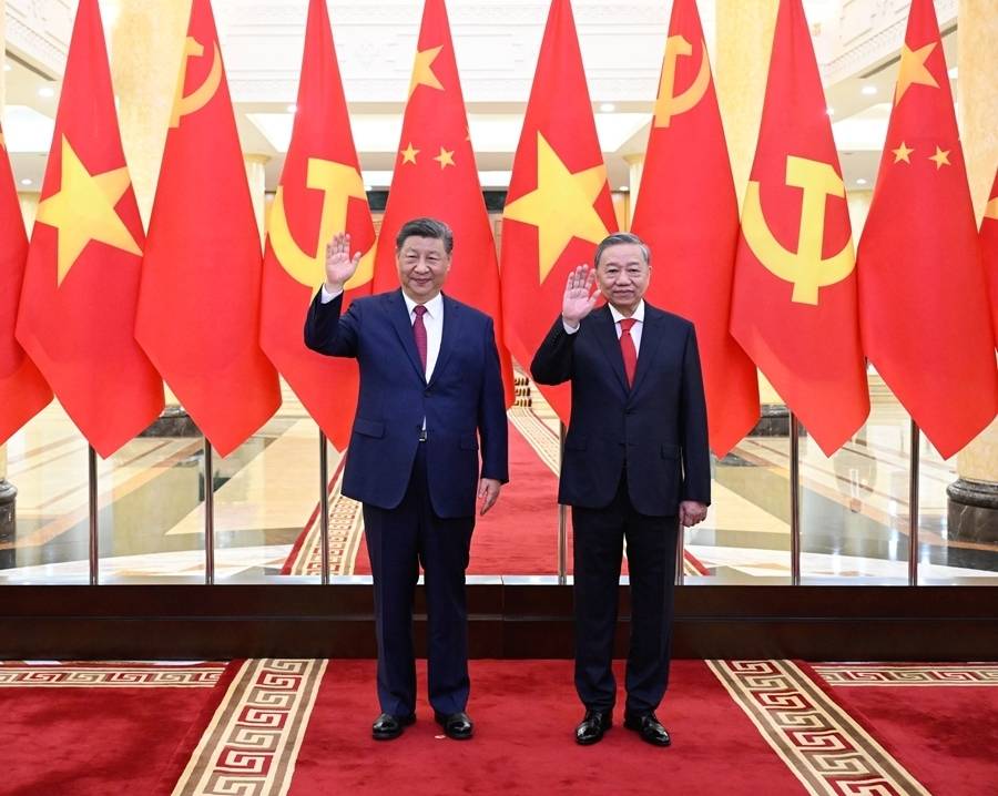 习近平同越共中央总书记苏林举行会谈