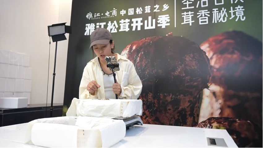 直播现场。雅江外宣供图