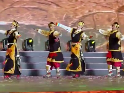 Dancing clip of Tibetan music