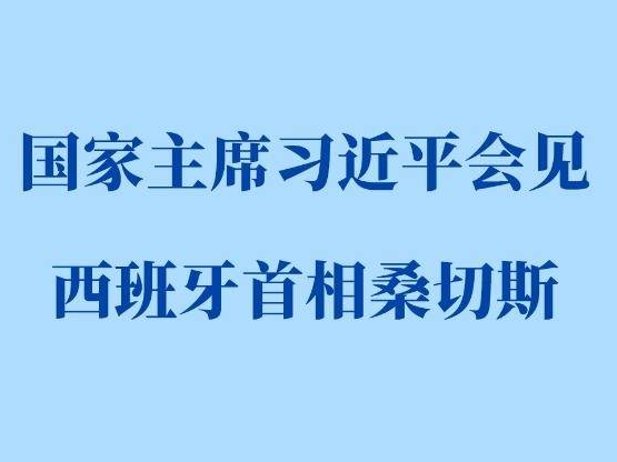 习近平会见西班牙首相桑切斯