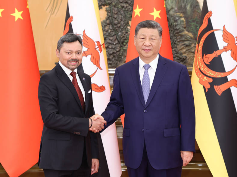 习近平会见文莱王储比拉