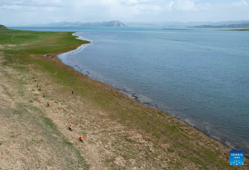 View of Donggi Cona Lake in NW China's Qinghai