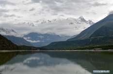 Scenery of 7,782-meter-high Mount Namjagbarwa in Tibet