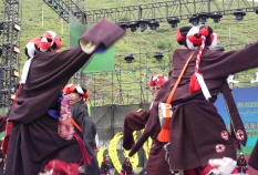 Highlight of the guozhuang dance competition held in Chaggo, Sichuan's Garze I