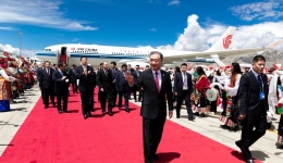 Top political advisor leads delegation to Tibet for 70th anniversary of peaceful liberation
