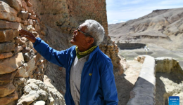 Pic story: guardian of caverns in Zanda County, SW China