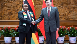 Chinese FM holds talks with Zimbabwean counterpart